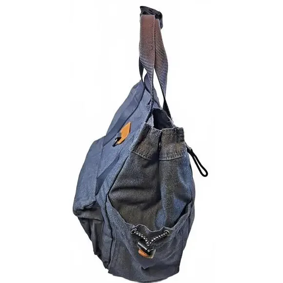 UNITED by BLUE Westward Collection Denim Canvas Medium Backpack Bag Sustainable - Picture 2 of 8